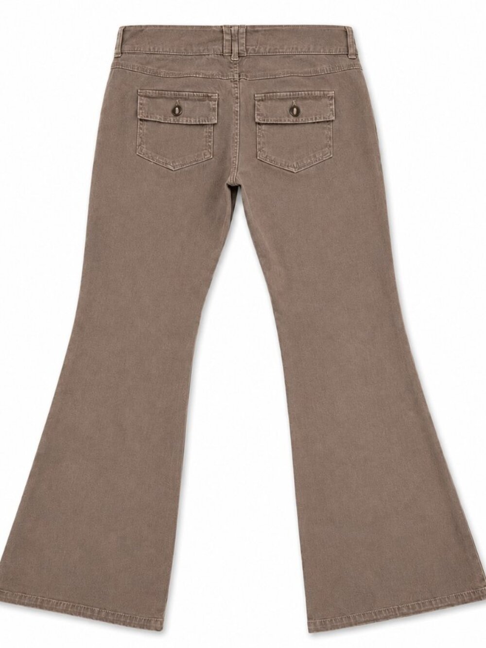 Women's Junior's SIZE 9 Taupe Bootcut Stretch Mid Rise PLUGG brand - Picture 3 of 16